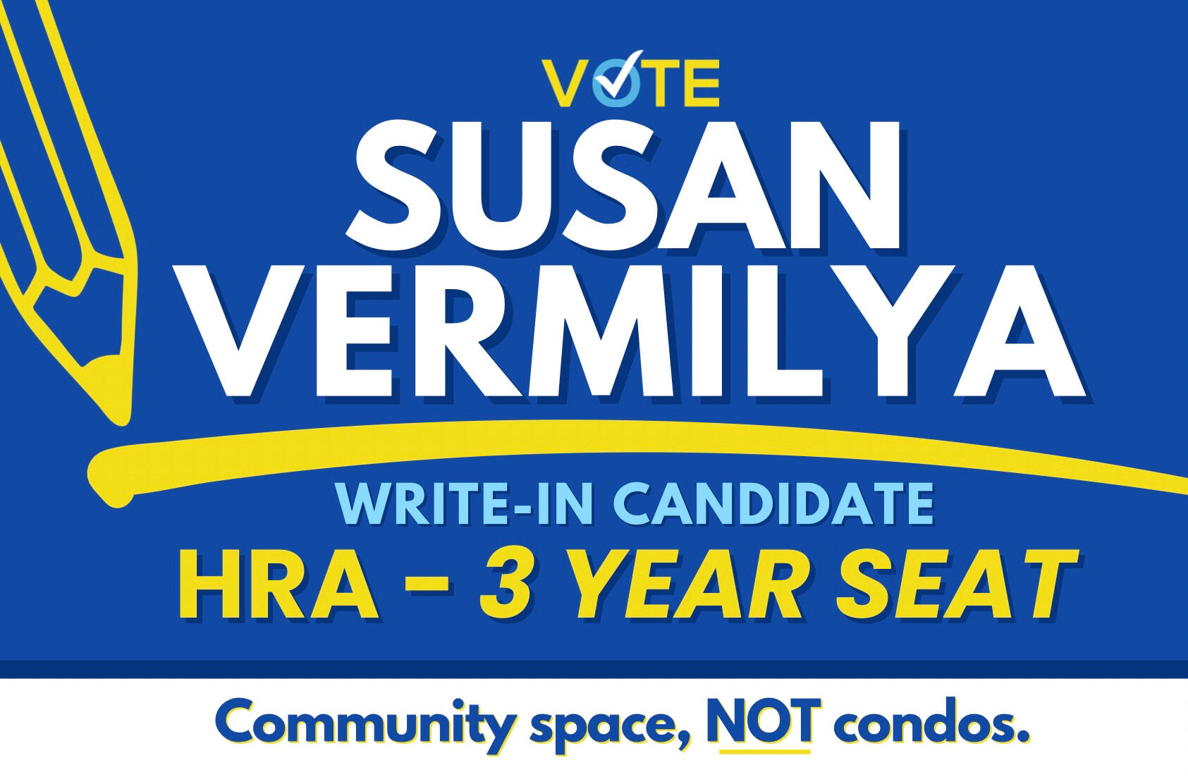 Susan's Campaign Sign